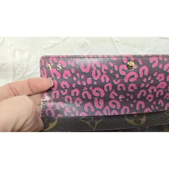 Louis Vuitton Monogram Sarah Wallet – Limited Edition Leopard Print Interior